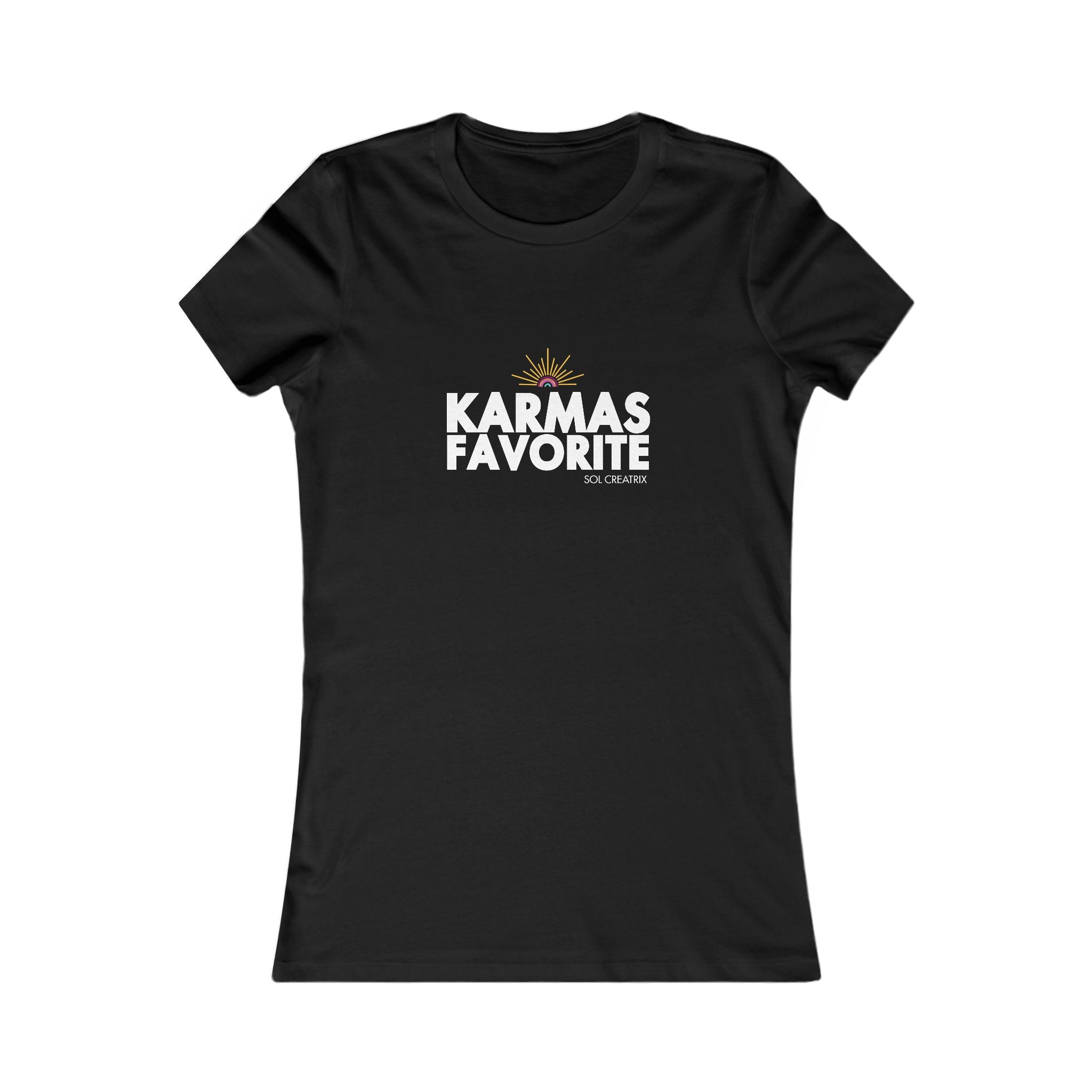 Women's 'Karma's Favorite' Graphic Tee — Funny Sassy Short-Sleeve Shirt
