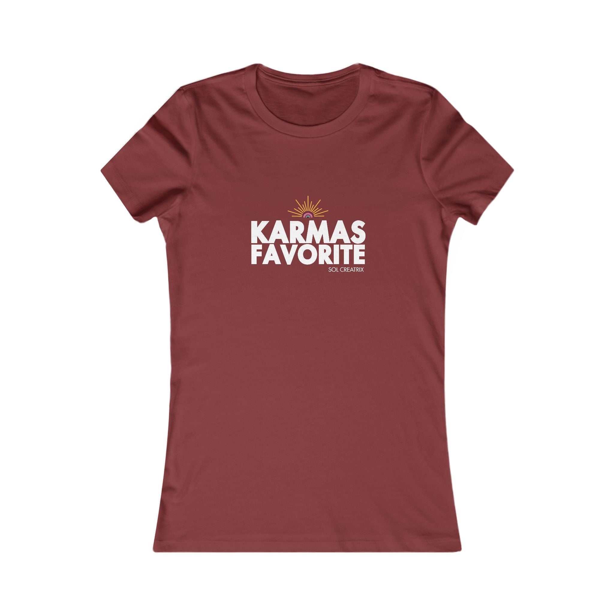 Women's 'Karma's Favorite' Graphic Tee — Funny Sassy Short-Sleeve Shirt