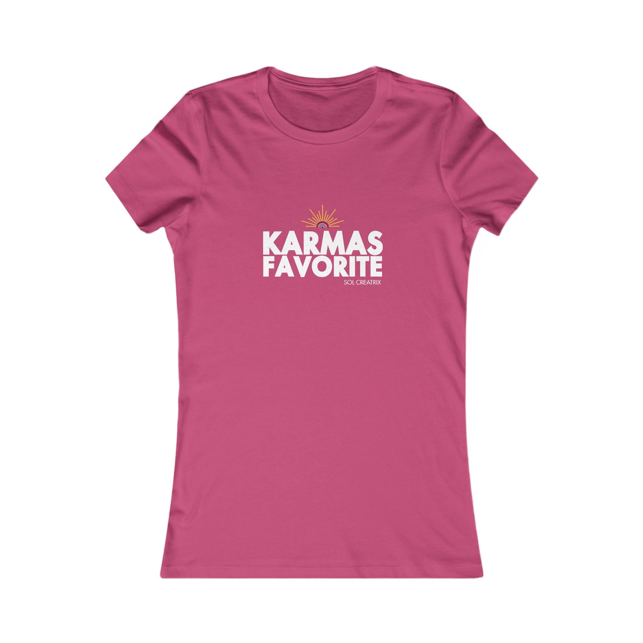 Women's 'Karma's Favorite' Graphic Tee — Funny Sassy Short-Sleeve Shirt
