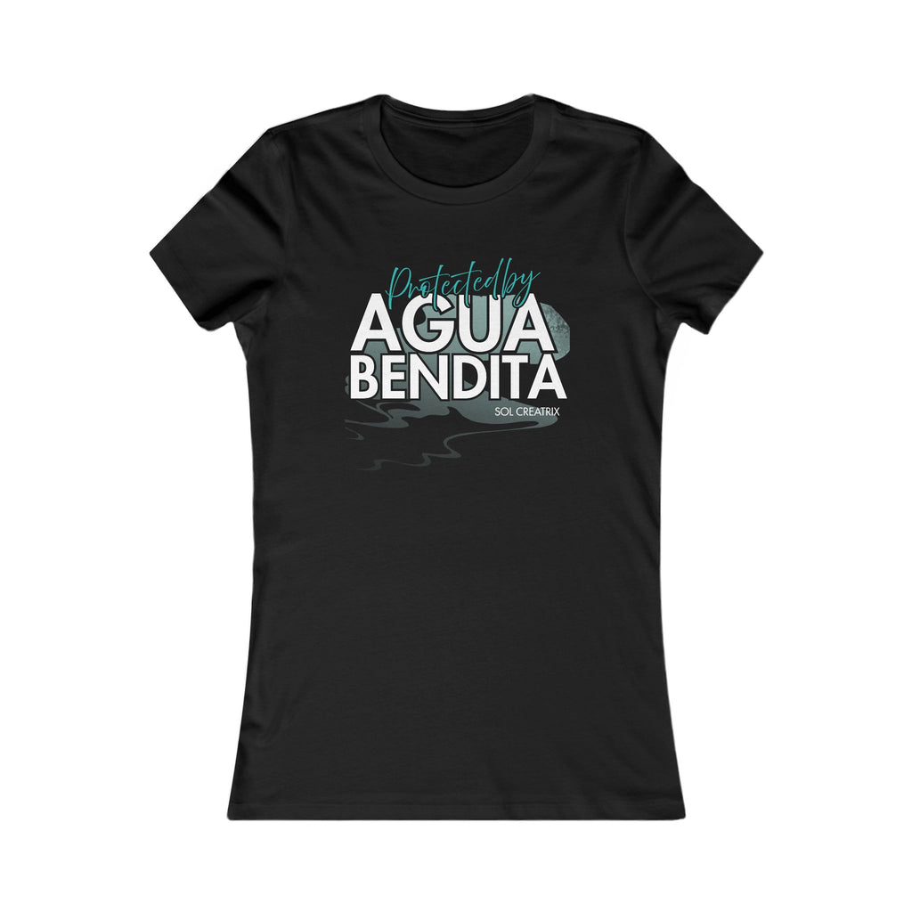 Agua Bendita Women's Tee — Retro Beach Vibes Spanish Graphic Shirt