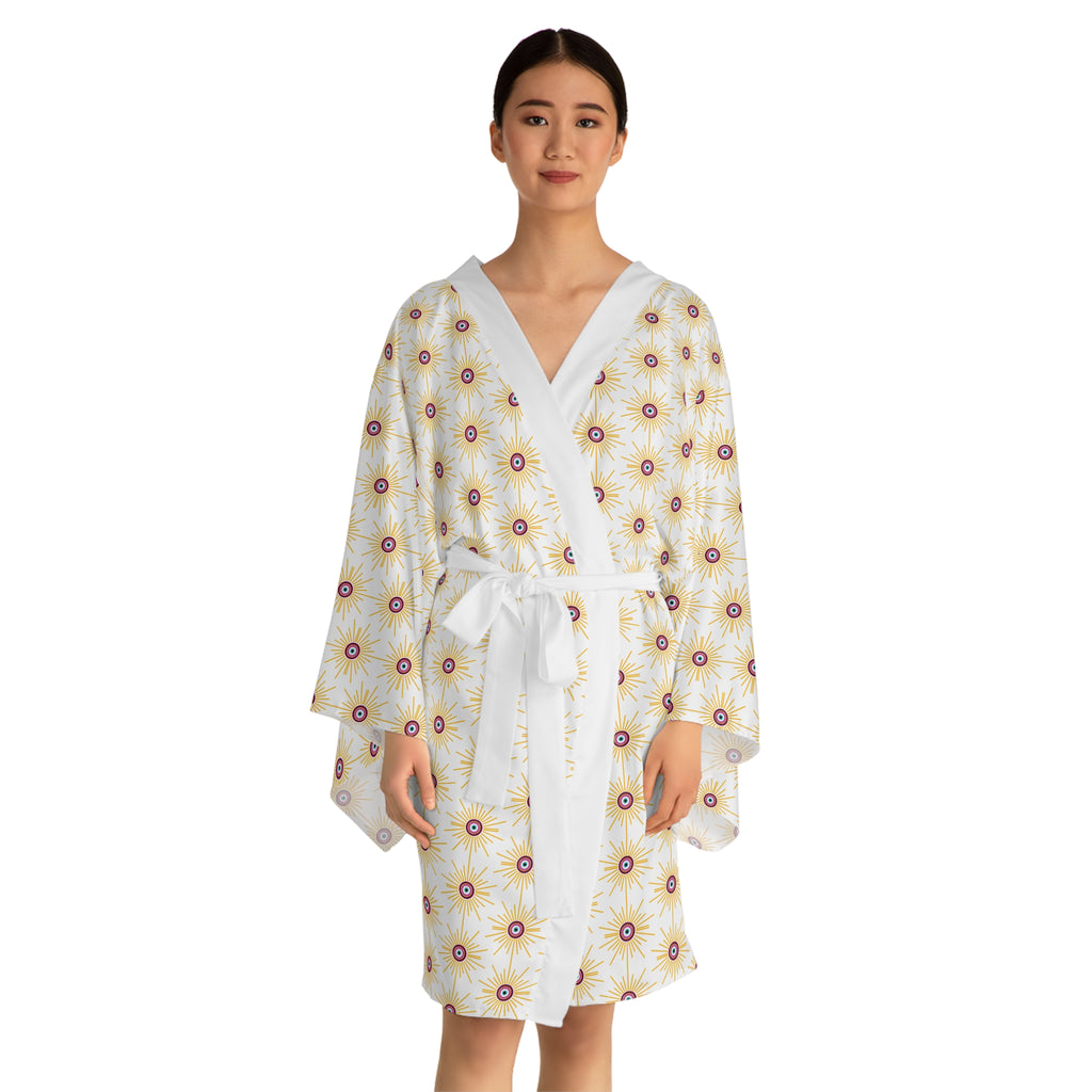 Sol De Ojo Long Sleeve Kimono Robe (AOP)
