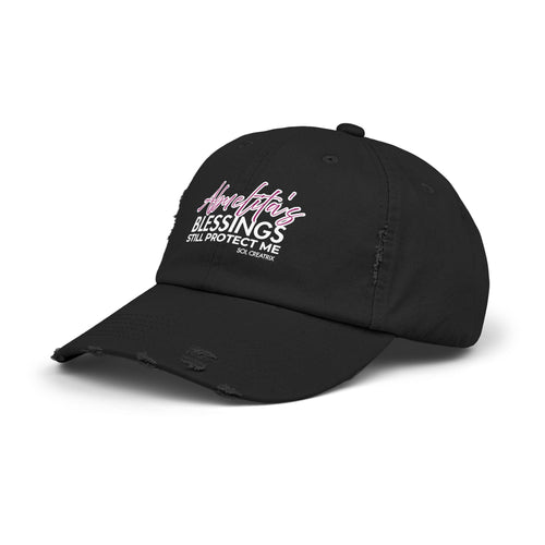 Abuelita's Blessings Protect Me Unisex Distressed Cap