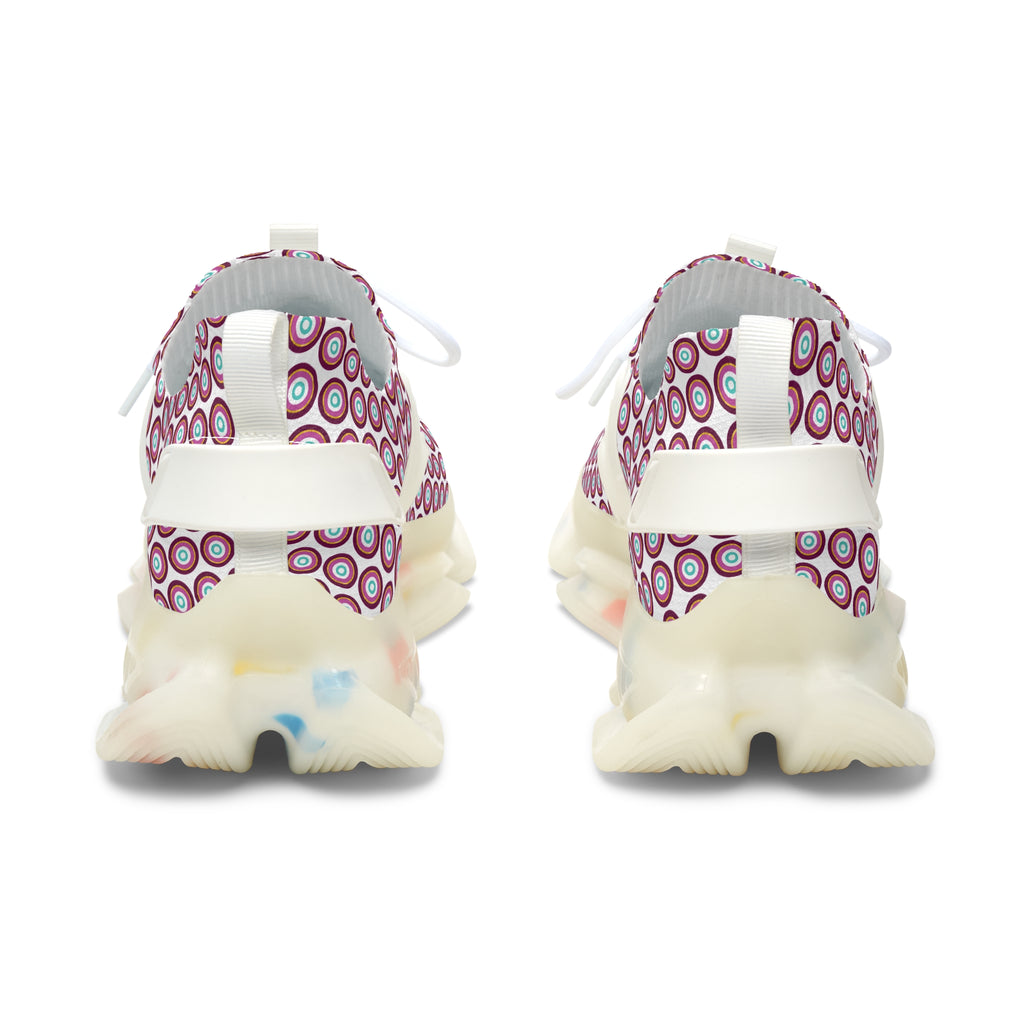 Mal de Ojo Trendy Women's Mesh Sneakers with Unique Dot Pattern, Athletic Shoes, Casual Footwear, Fashion Sneakers, Gift for Her