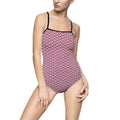 Mal De Ojo Chic Women's One-Piece Swimsuit, Trendy Bathing Suit for Summer, Beachwear, Pool Party, Vacation Swimwear