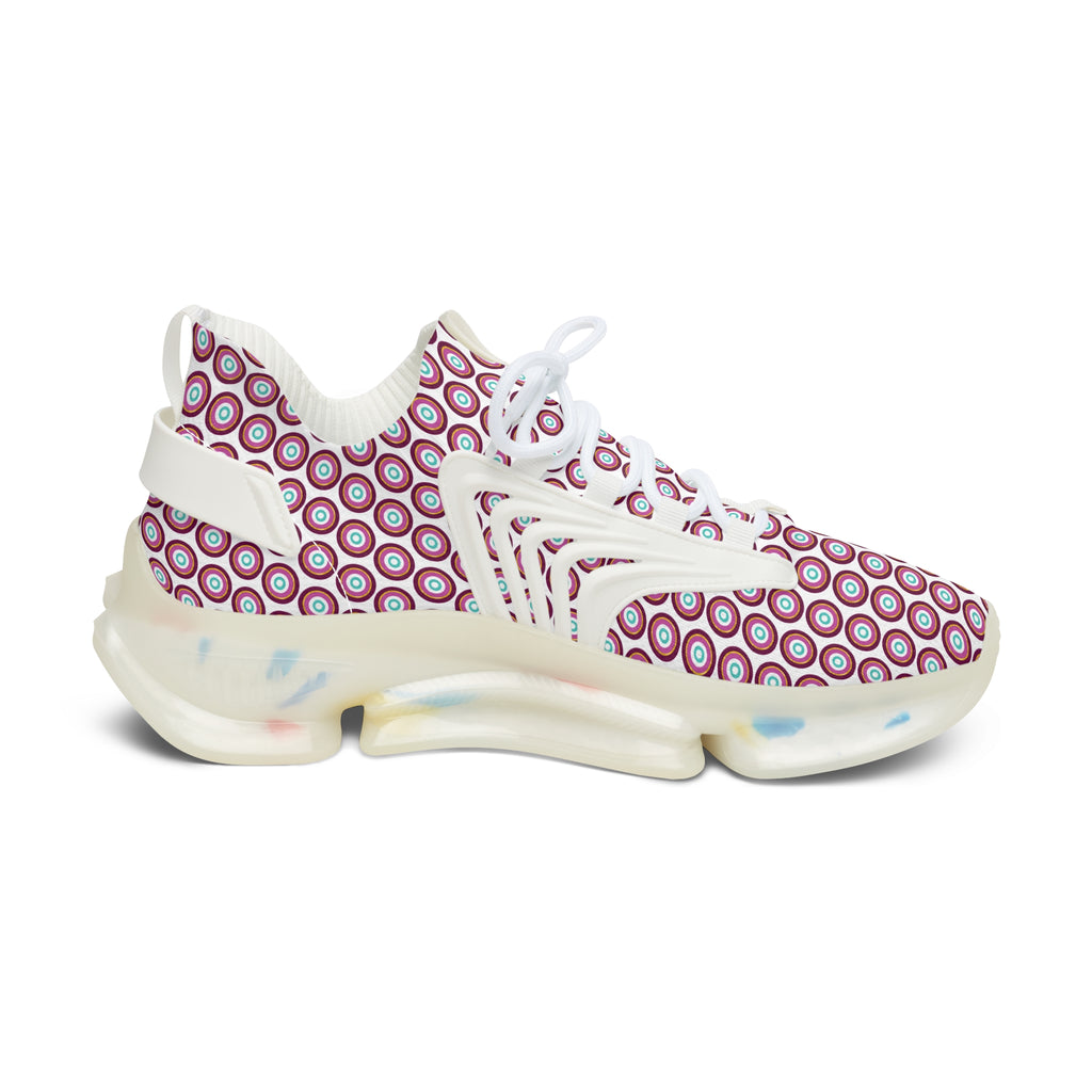 Mal de Ojo Trendy Women's Mesh Sneakers with Unique Dot Pattern, Athletic Shoes, Casual Footwear, Fashion Sneakers, Gift for Her