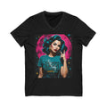 You Won't Survive this Smoke - Palo SantoVintage Glam V-Neck Tee — "You Won't Survive This Smoke" Graphic
