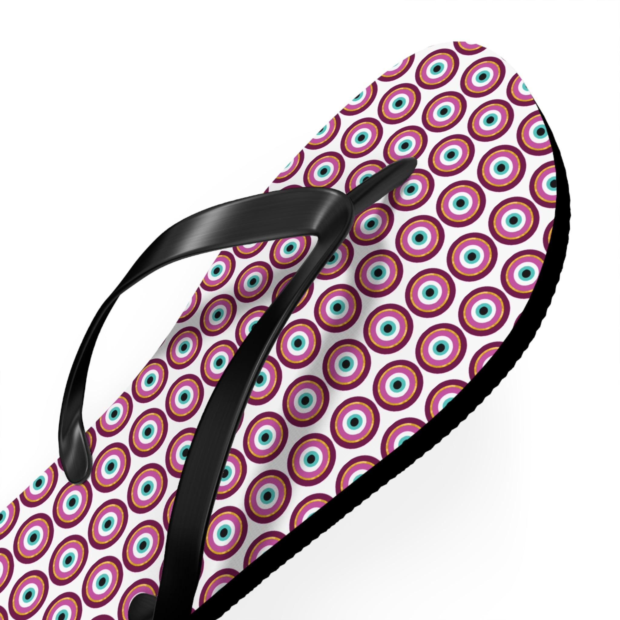 Boho Patterned Flip Flops | Summer Footwear, Beach Shoes, Vacation Sandals, Poolside Accessories, Gift for Her