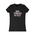 Red Thread Ready Women's Tee — Feminine Knit & Crochet Craft Shirt