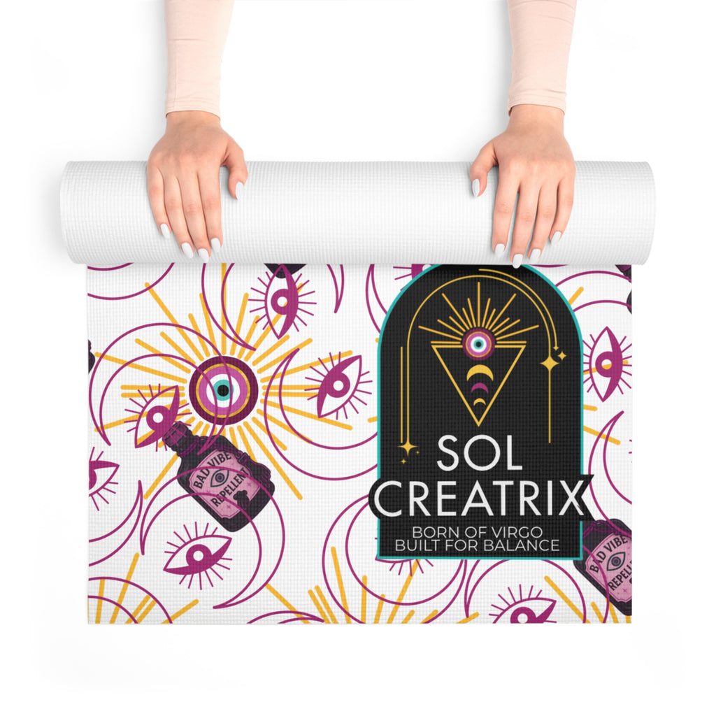 No Bad Vibes Mal De Ojo Foam Yoga Mat